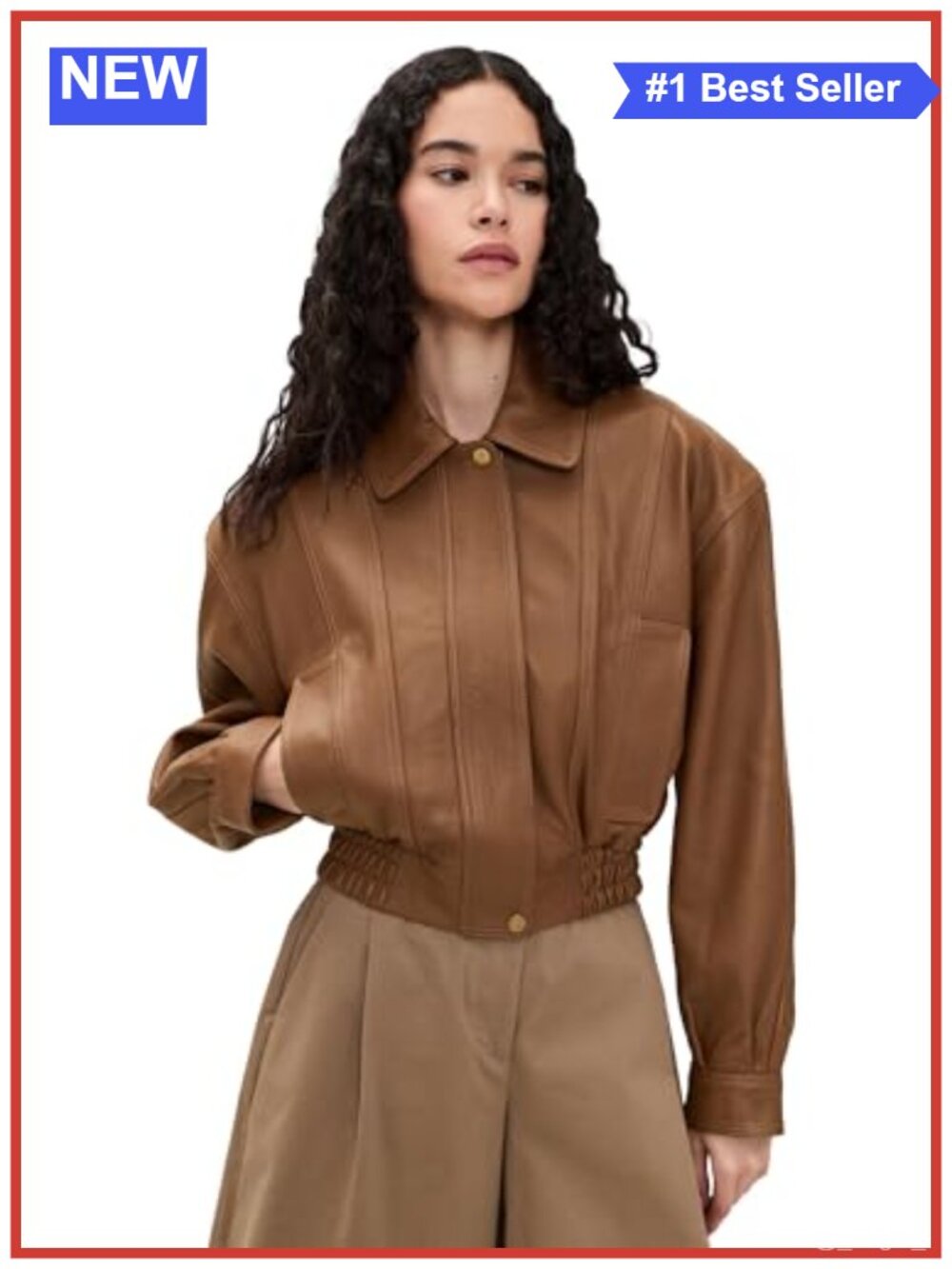 Leather Jacket Aviator Bomber Lambskin Heavyweight Women's